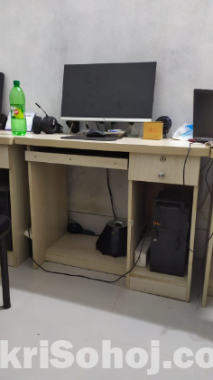 Computer table and chair
